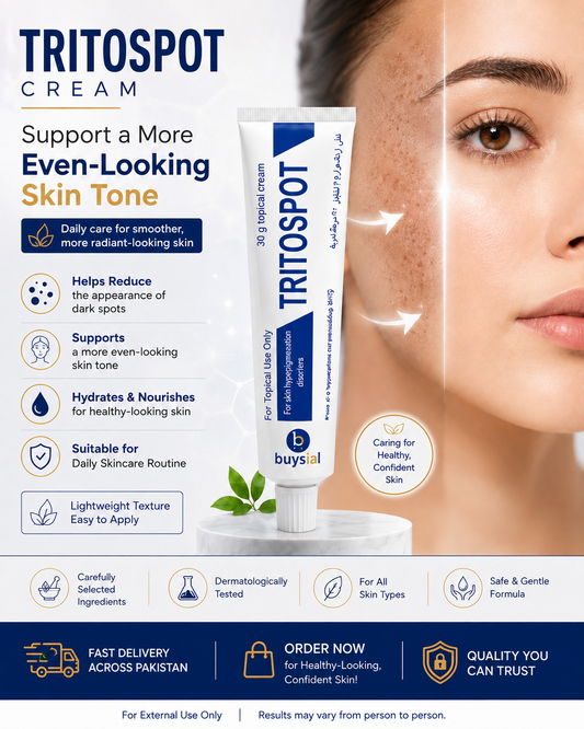 Buysial TRITOSPOT™ Cream 30g | Hyperpigmentation, Dark Spots & Melasma Treatment | Dermatologist Recommended | For Men & Women