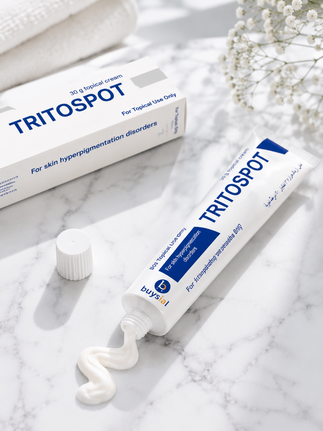 Buysial TRITOSPOT™ Cream 30g | Hyperpigmentation, Dark Spots & Melasma Treatment | Dermatologist Recommended | For Men & Women
