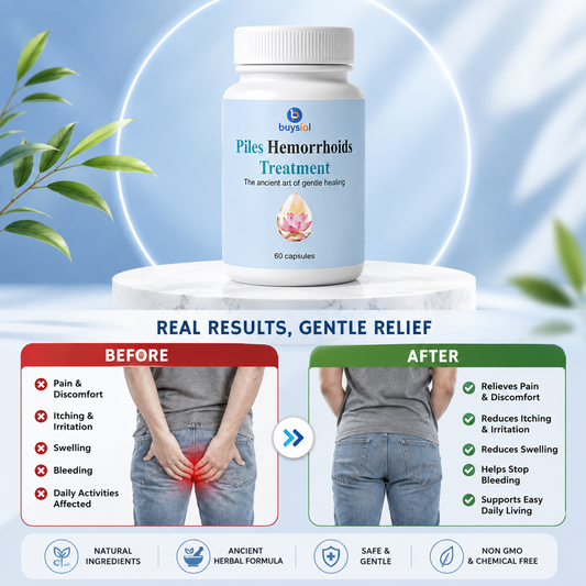 Piles & Hemorrhoids Support Capsules – 60 Capsules